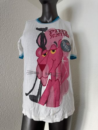 Bedrucktes Besticktes Strick T-Shirt Oberteil Gr M L
