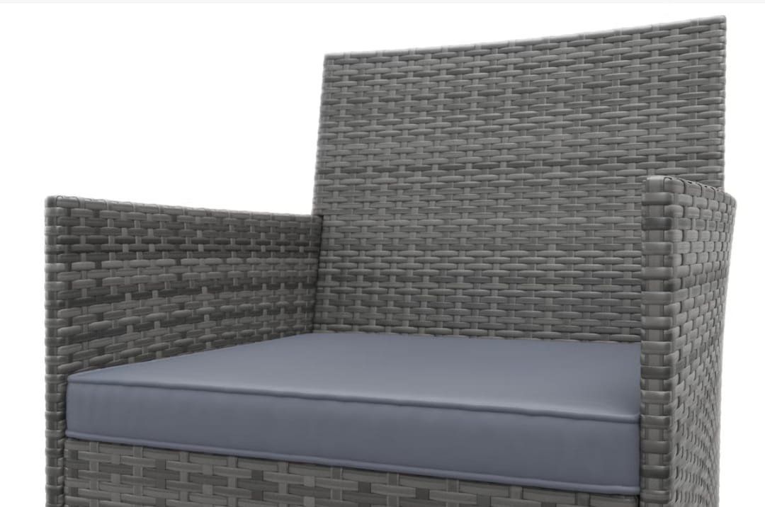 Set di tavolo e panche: Gartenset Rattan MALIA grau/anthrazit – Nuovo e nell'imballaggio originale da Dorf venduto da Messer-Schweiz 3