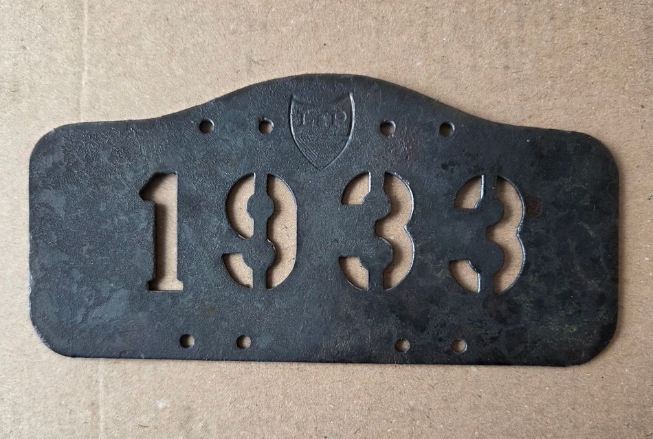 Sachs Insegne: Velonummer VD 1933 Plaque Velo – Usato da Schenkon venduto da Uhu007