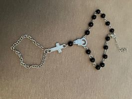 Schönes Gothic Stil Kreuz Rosenkranz Armband, neu