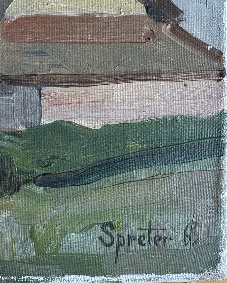 Gemälde: Dipinto ad olio originale "Spreter '65" - Paesaggio 48 – Gebraucht aus Genève von Atelier.Curio 2