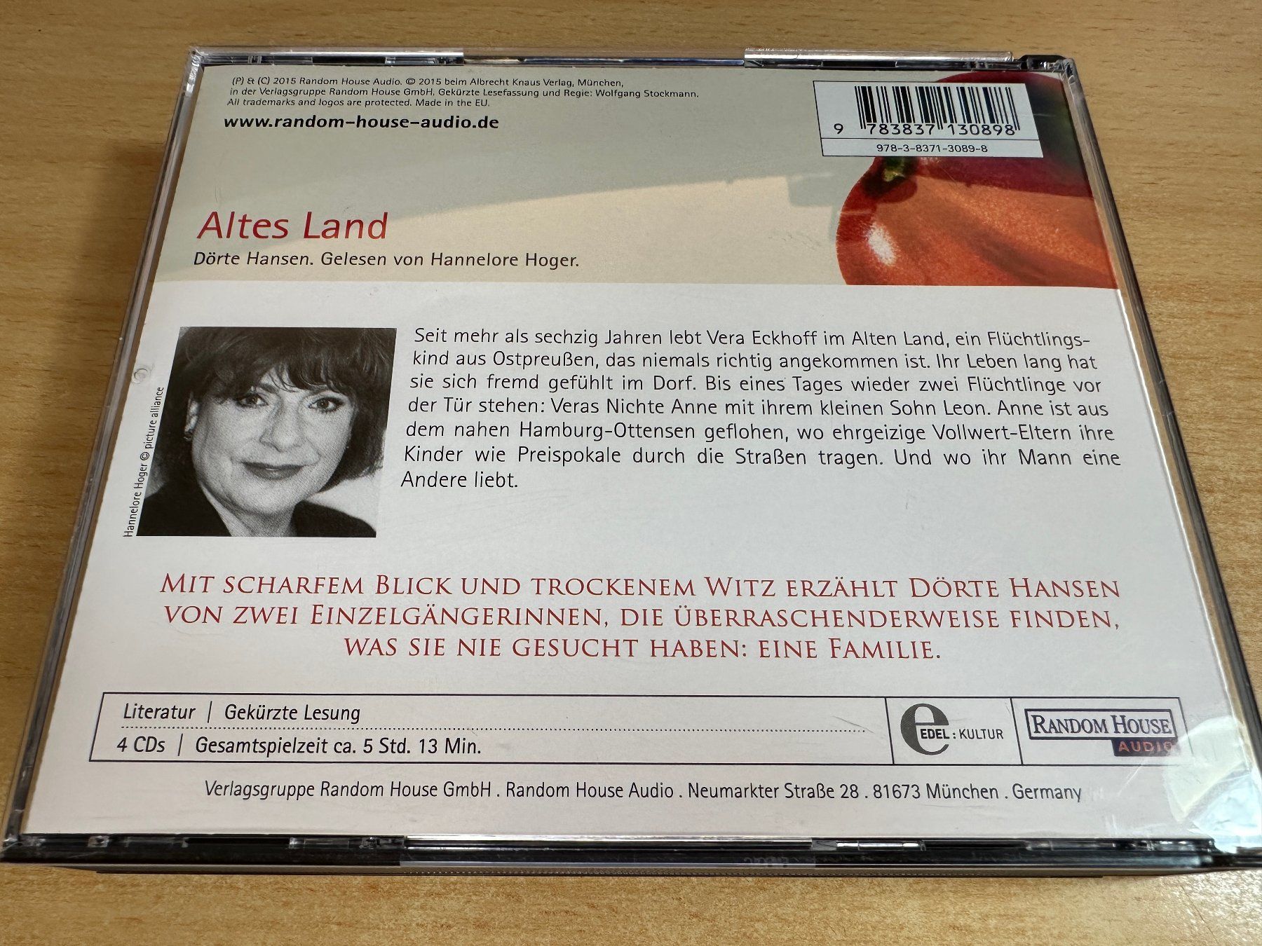 Hörbücher: Dörte Hansen - Altes Land - 4 CD – Gebraucht aus Rikon im Tösstal von Alpenmutz 1