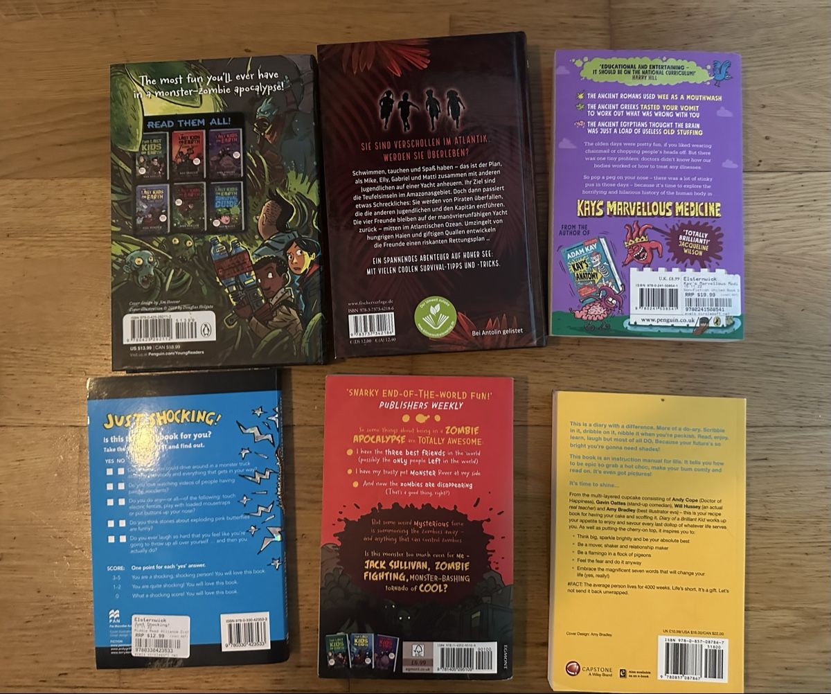 Bücher: Mixed Adventure & Humour Book Bundle, 6 Books – Gebraucht aus Zürich von Muk777 1