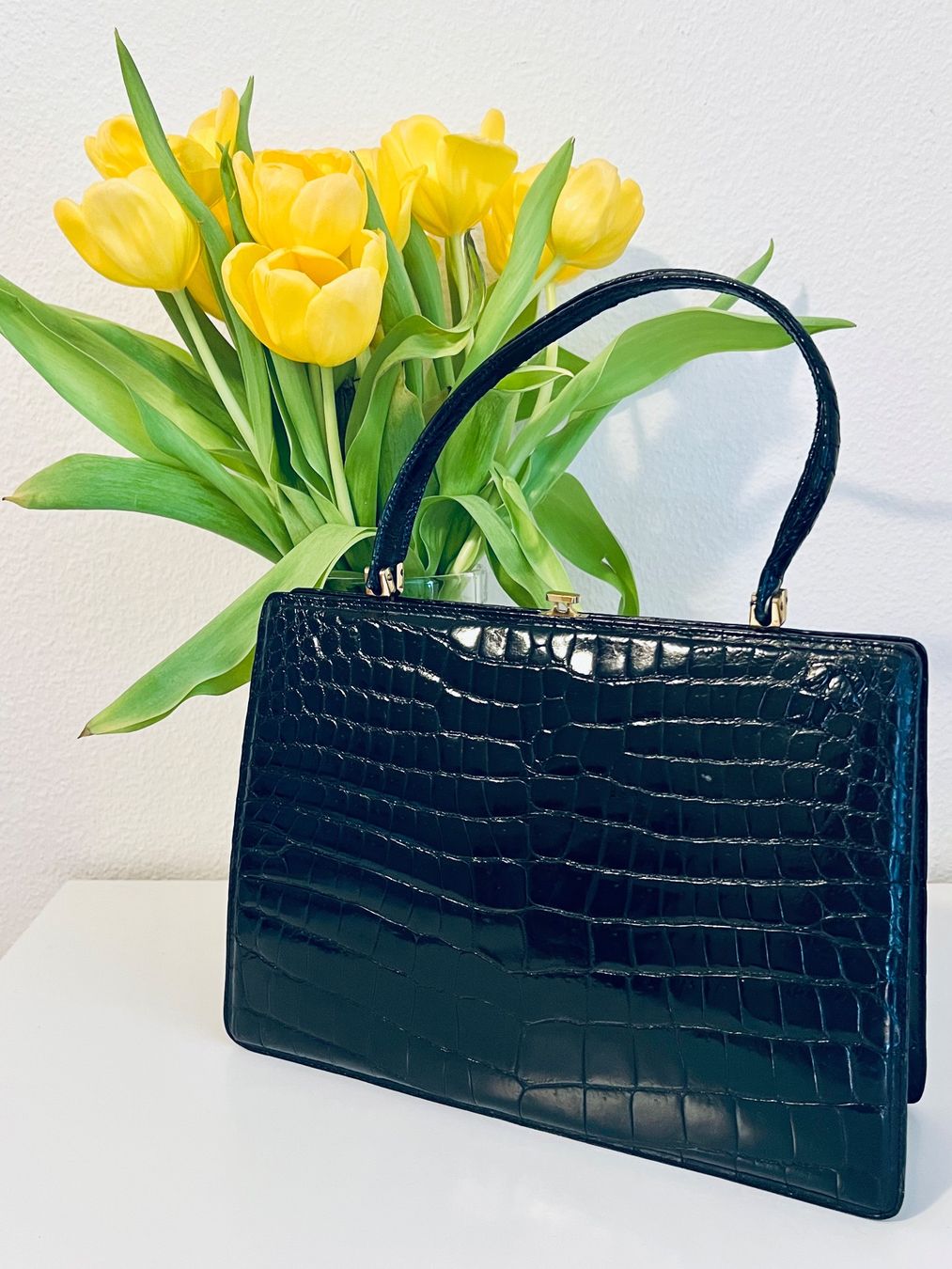 Taschen für Damen: Vintage Kroko Leder Handtasche - Top! – Gebraucht aus Rüschlikon von topswissvintage 2