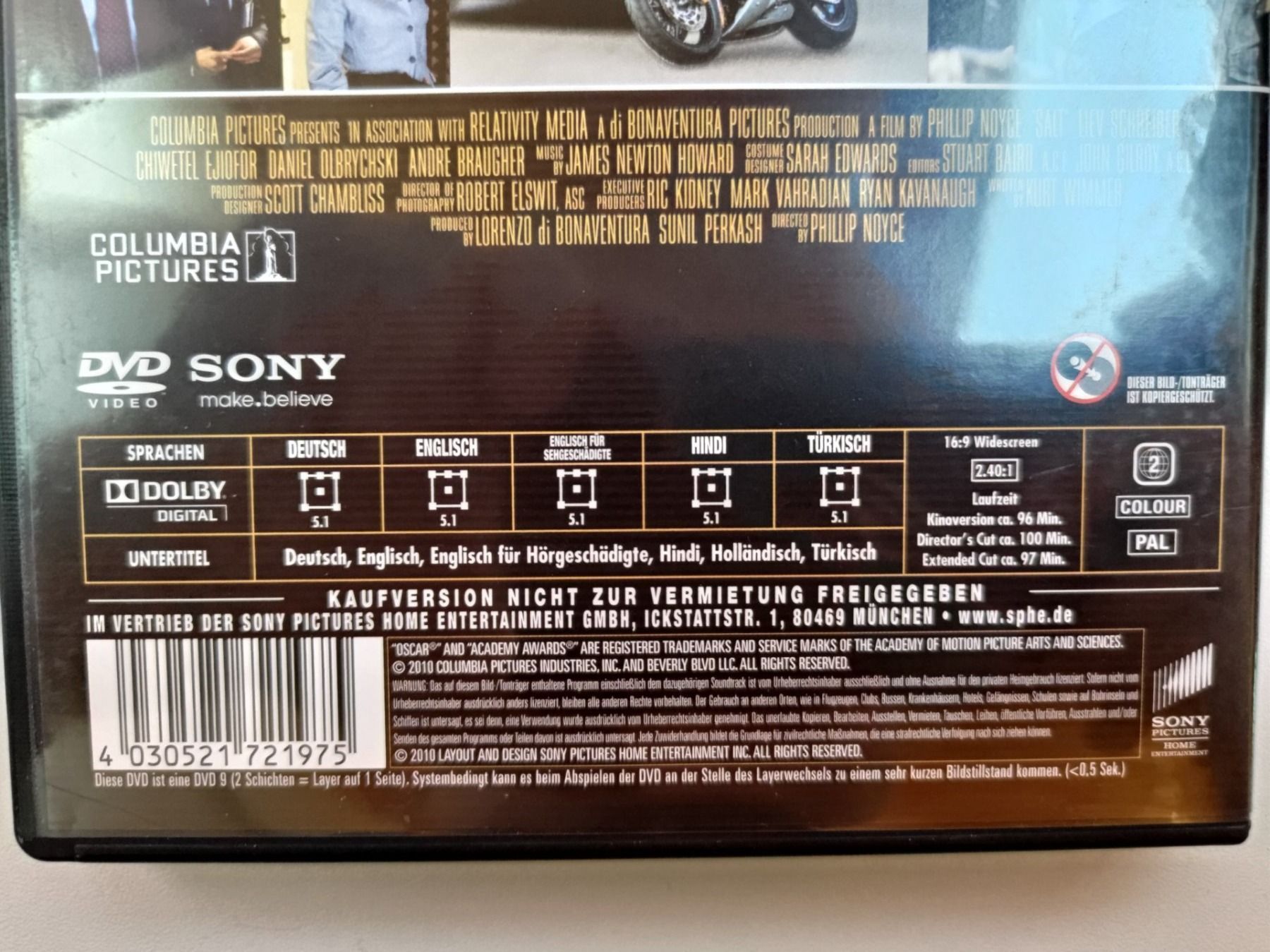 Tutti i DVDs: SALT – Usato da Liestal venduto da Kratzilla 3