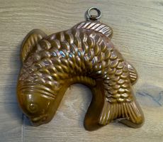 Alte Backform Kupfer FISCH vintage Wagner