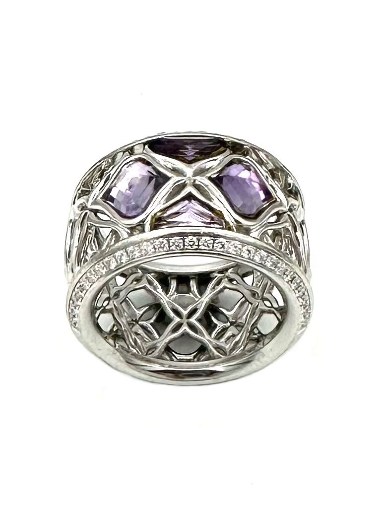 Chopard Ringe: CHOPARD. Bague "Impériale" or blanc, améthystes et diamants – Gebraucht aus Renens VD von Diademe.sarl 1
