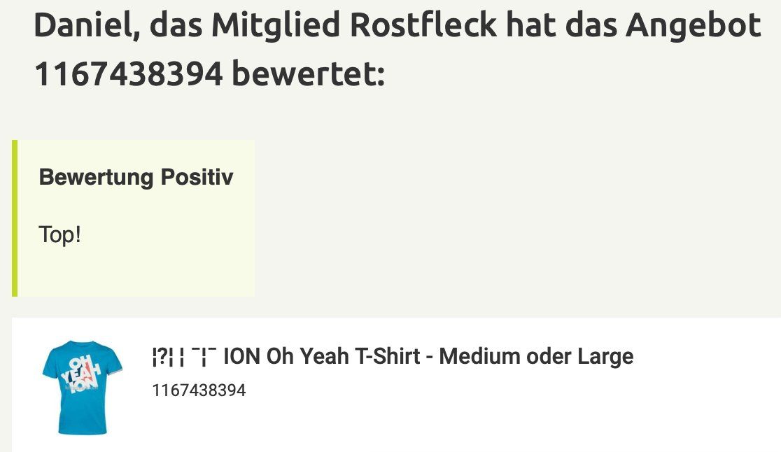 Kite: █▬█ █ ▀█▀ ION Oh Yeah T-Shirt - Medium oder Large – Neu und originalverpackt aus Lohn-Ammannsegg von Solosolution_GmbH 2