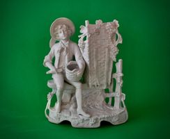 BISKUIT-PORZELLAN, TRAUBENPFLÜCKER, SACHSEN ?, ENDE 19.JAHRH