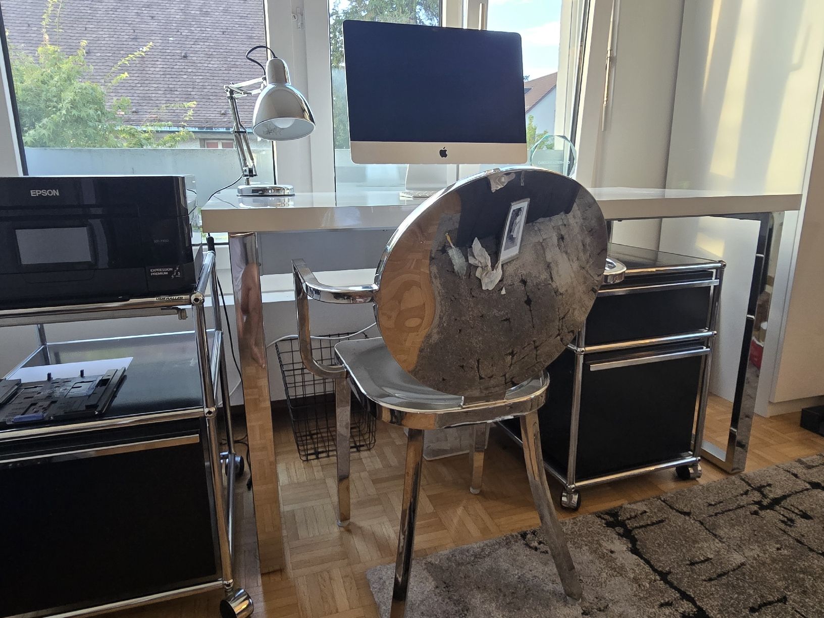 Set di tavolo e panche: Bürotisch und Stuhl – Usato da Zollikon venduto da C.fromParis 1