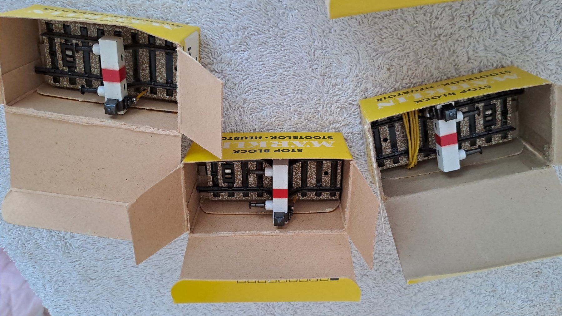 Märklin Modellini di ferrovie: Märklin 7191 12 Prellböcke H0 / 19 – Usato da Winterthur venduto da Riebeli333 1
