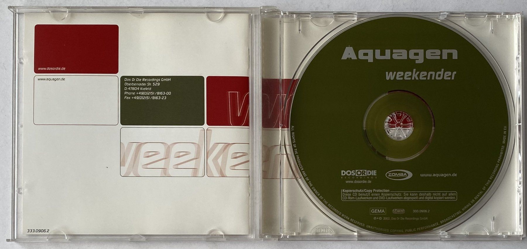 CDs: Aquagen, Weekender – D'occasion à Flums par Asquillo 2