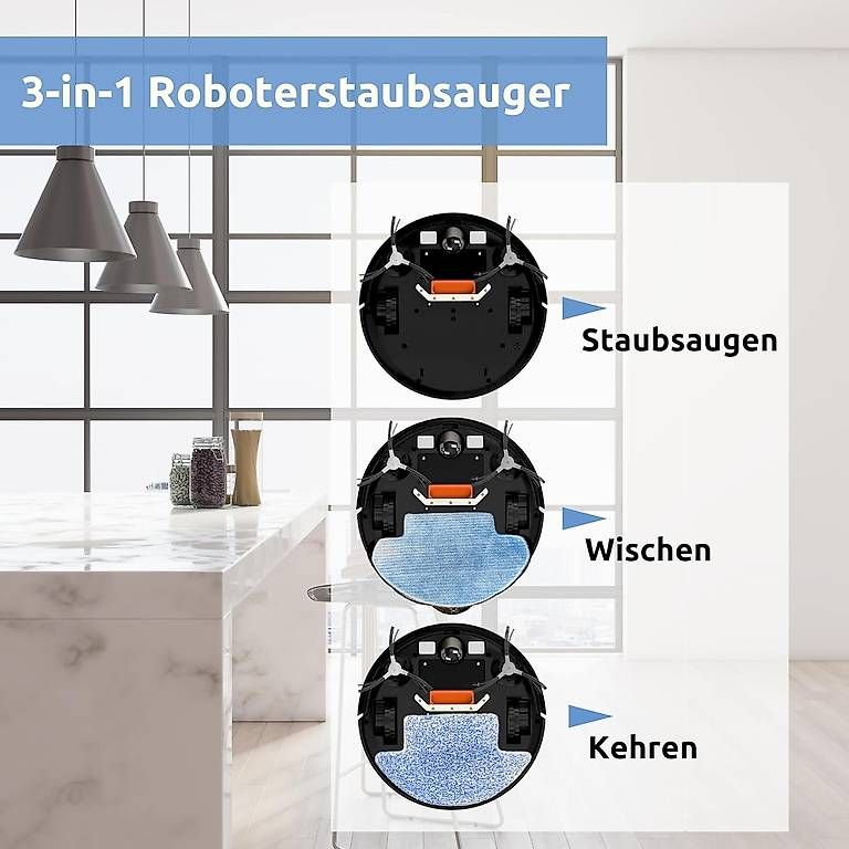 Aspirapolveri & Accessori: Roboterstaubsauger mit Wischfunktion D2-004 – Usato da Benzenschwil venduto da rubachCH 1