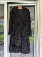 Persianer Mantel schwarz