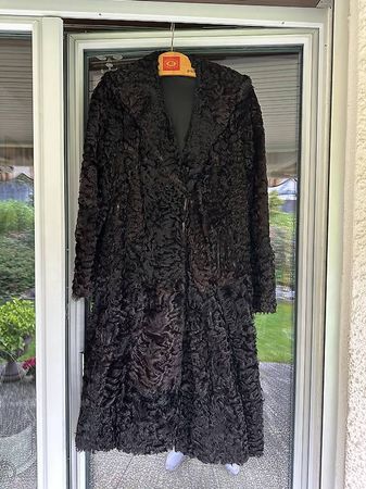 Persianer Mantel schwarz