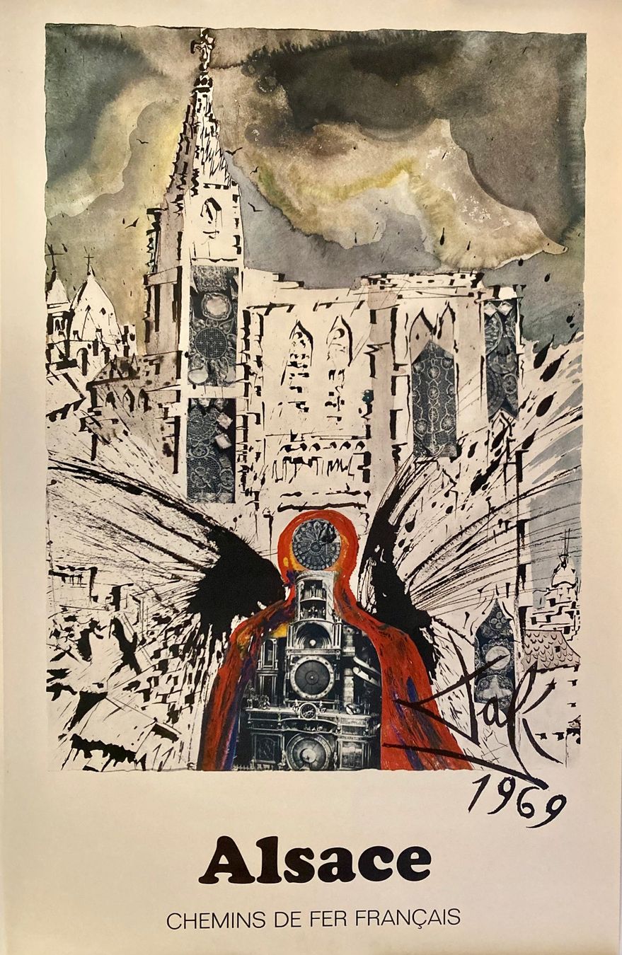 Foto & Immagini: Affiche "Alsace" par Dali pour la SNCF – Usato da La Chaux-de-Fonds venduto da alain_gus