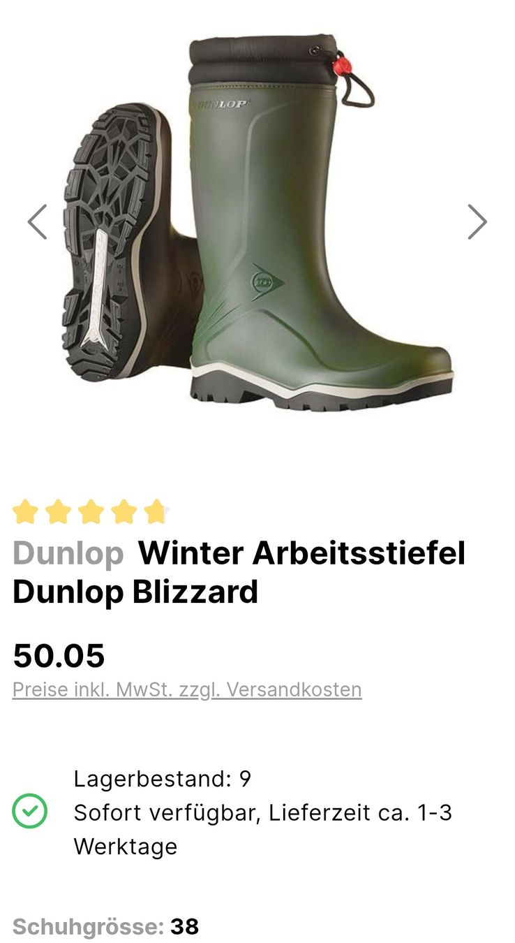 Dunlop Herrenschuhe: Dunlop Blizzard Winter Arbeitsstiefel Gr. 38 Olive Multi – Neu (gemäss Beschreibung) aus Zürich von El17an 4