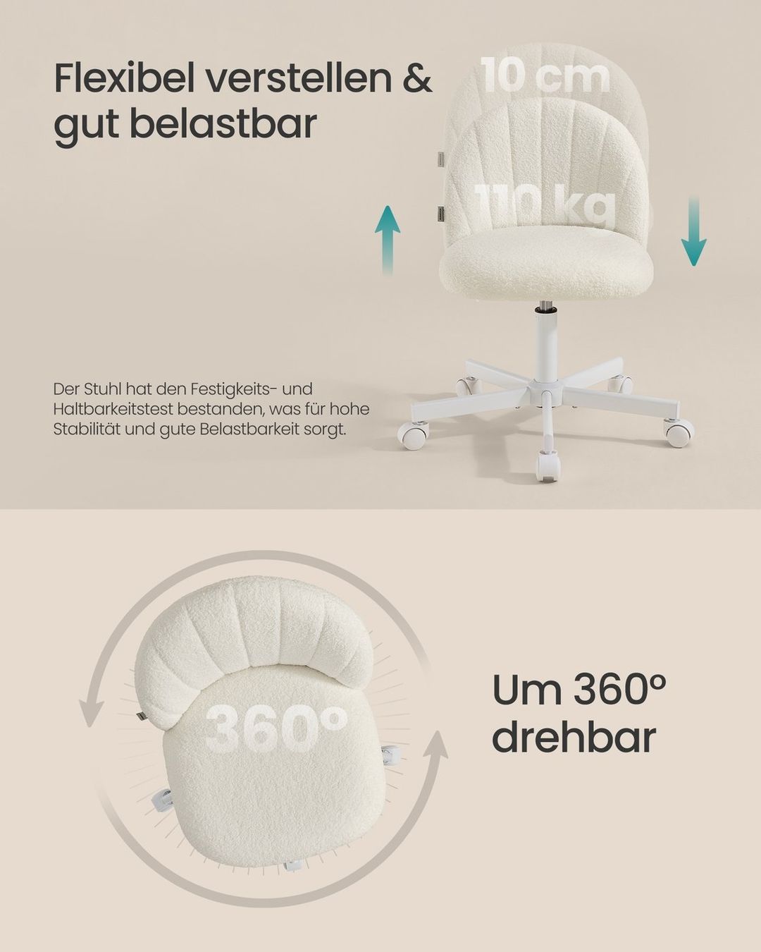 Sedie: Fleecestuhl mit Polsterung GLAMORA – Nuovo e nell'imballaggio originale da Lachen SZ venduto da MAMORU-MOEBEL 6