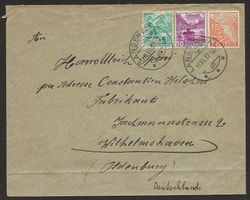 1937  seltene 30 Rp. Frankatur nach Deutschland