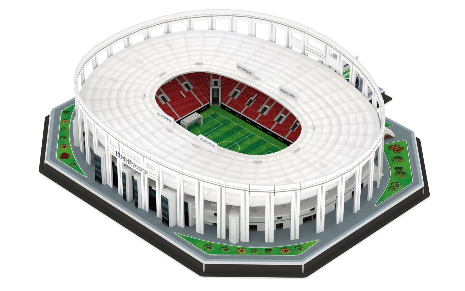 Puzzles: VfB Stuttgart Stadion MHP Arena 3D Puzzle – Neu und originalverpackt aus Wil SG von Football-Legends 3