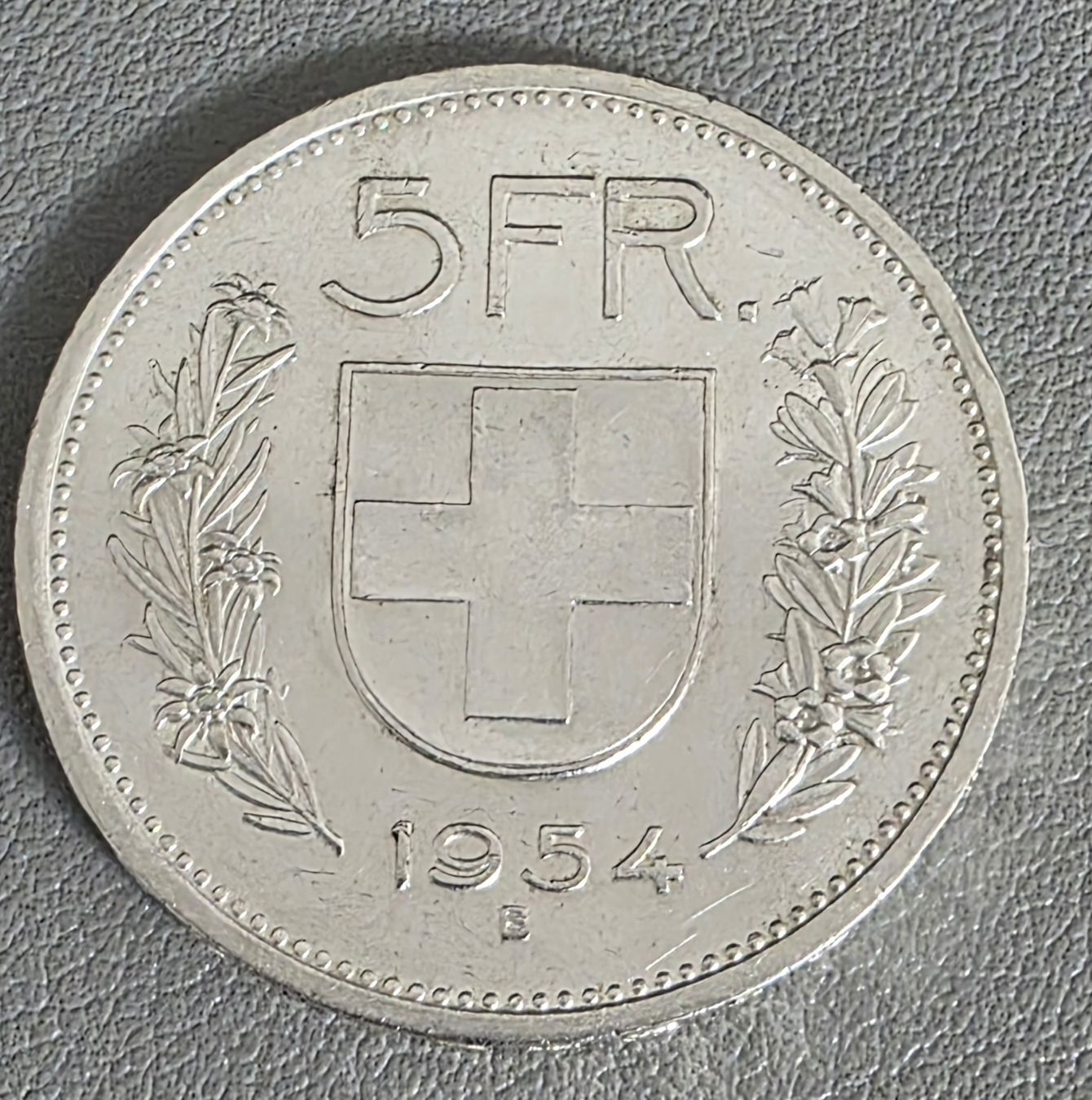 Tutti le monete: 5 Ff. 1954, Sehr gute erhaltung – Usato da Niederuzwil venduto da 262305