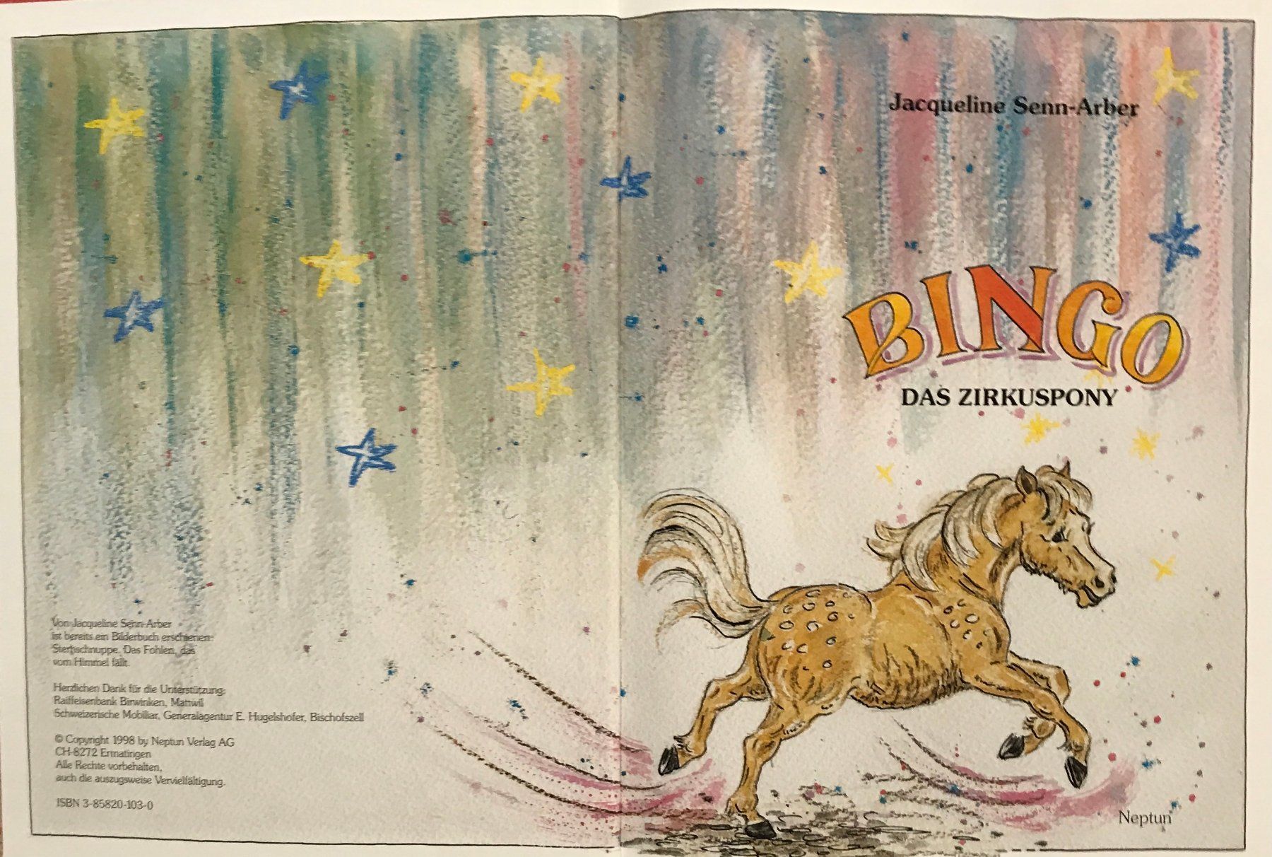 Bücher: Senn-Arber Jacqueline, Bingo - Das Zirkuspony – Neu (gemäss Beschreibung) aus Sarnen von Livres 2