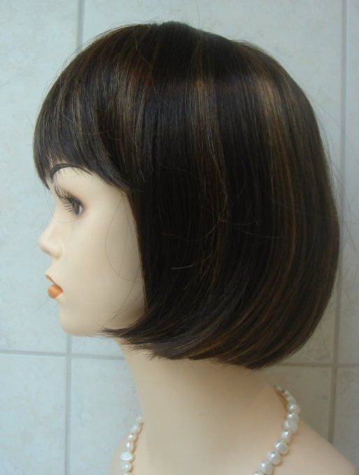 Damen Bob Perücke Mit Flapper Stirnband – Kostüm Perücke In Schwarz, Rot, Rosa, Weiß