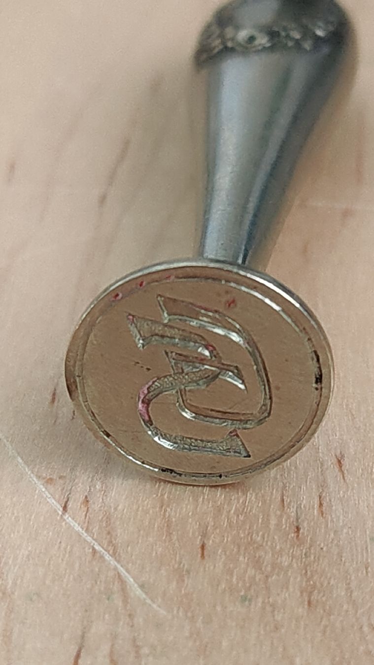 Timbri: Alter Stempel versilbert, Initialen (W8) – Usato da Neuenhof venduto da bro_9zsg 1