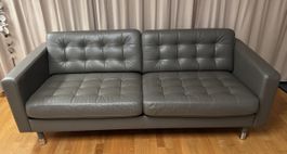 Stilvolles Ledersofa, 2-Sitzer, Modell Landskrona Neuwertig