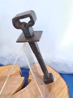 1 schöner antiker Riegel Kloben, Schmiedeisen (LOT2369#TBS1)