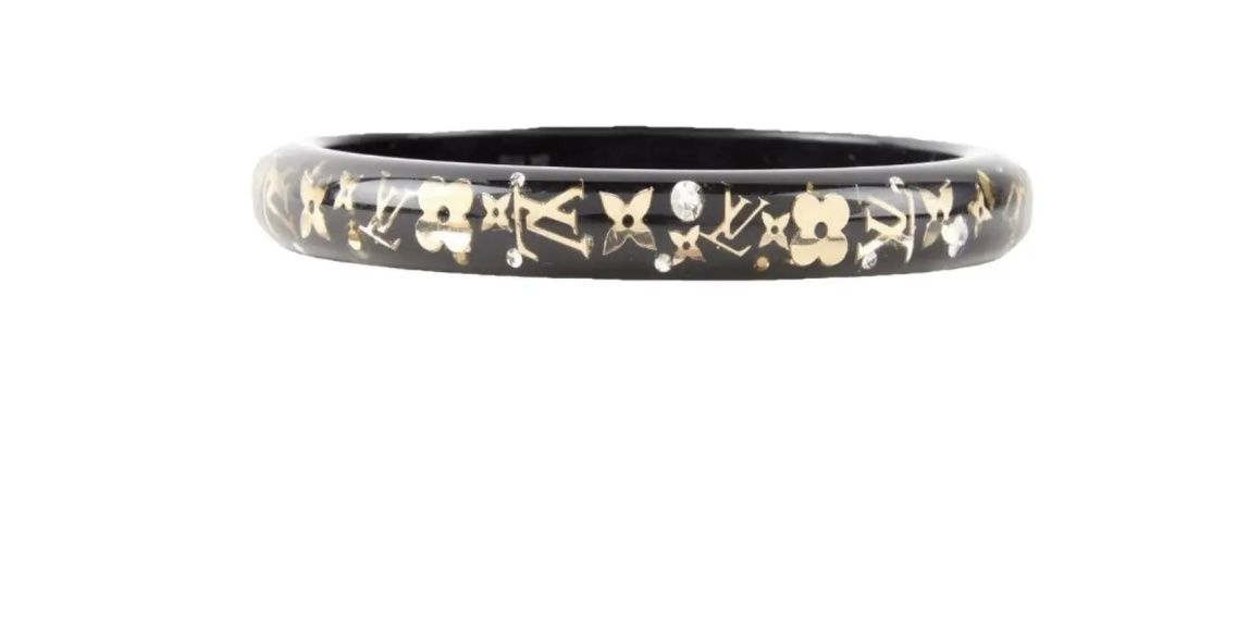 Louis Vuitton Bracciali & Braccialetti: Louis Vuitton Inclusion Thin Silver Grey Bracelet Bangle – Usato da zürich venduto da jane_l