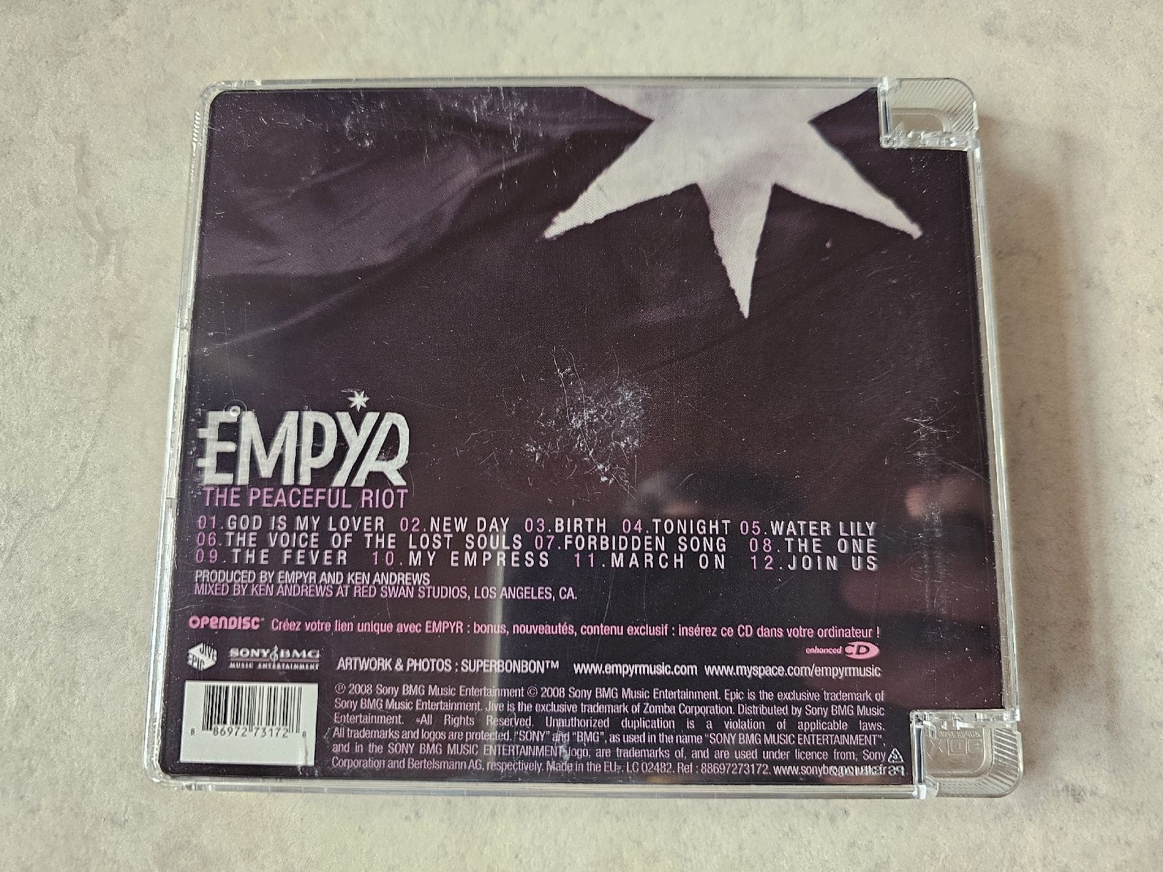 CD: Empyr  -  The Peaceful Riot – Usato da Schneisingen venduto da backstore24 1