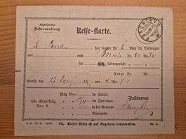 Reise-Karte Poschiavo 1875 Zustand gemäss Bilder