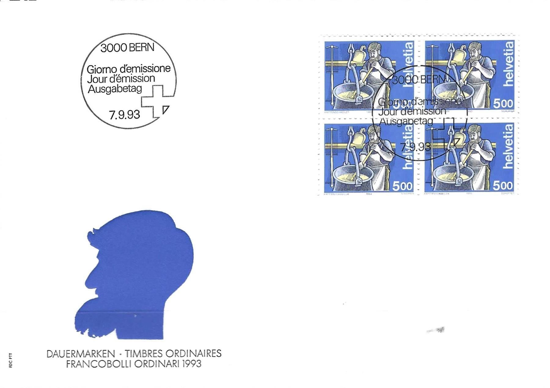 Tutti i francobolli: FDC  Viererblock 1993 – Usato da Koblenz venduto da Himmelsreiter