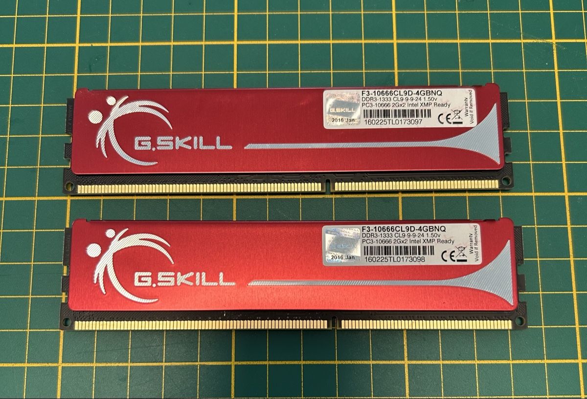 G.Skill Memory / RAM: DDR3 G-SKILL 2x2Go (4Go) – Gebraucht aus Pully von Small1009