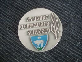 Medaille Schützen - 25 Jahre Kleinkaliber Schützen Subingen