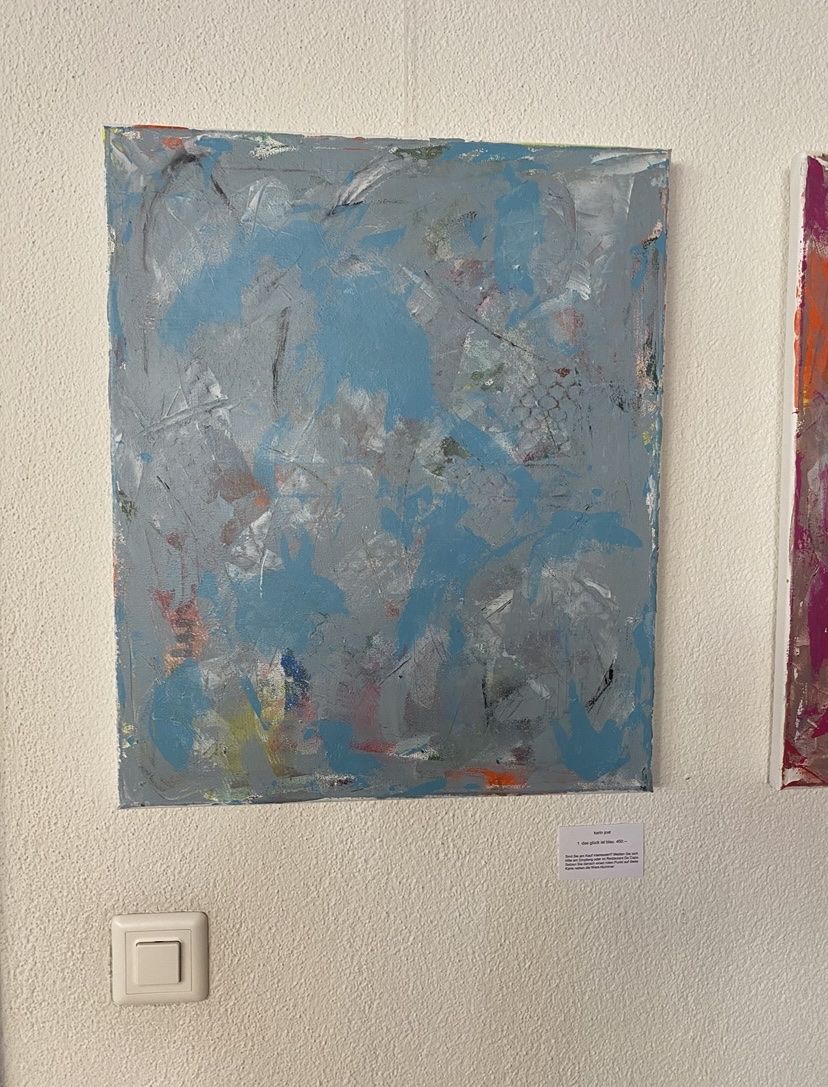 Dipinti: Acrylbild - Das Glück ist blau - einzigARTig - 60x50cm – Nuovo e nell'imballaggio originale da Dübendorf venduto da Montclair 2