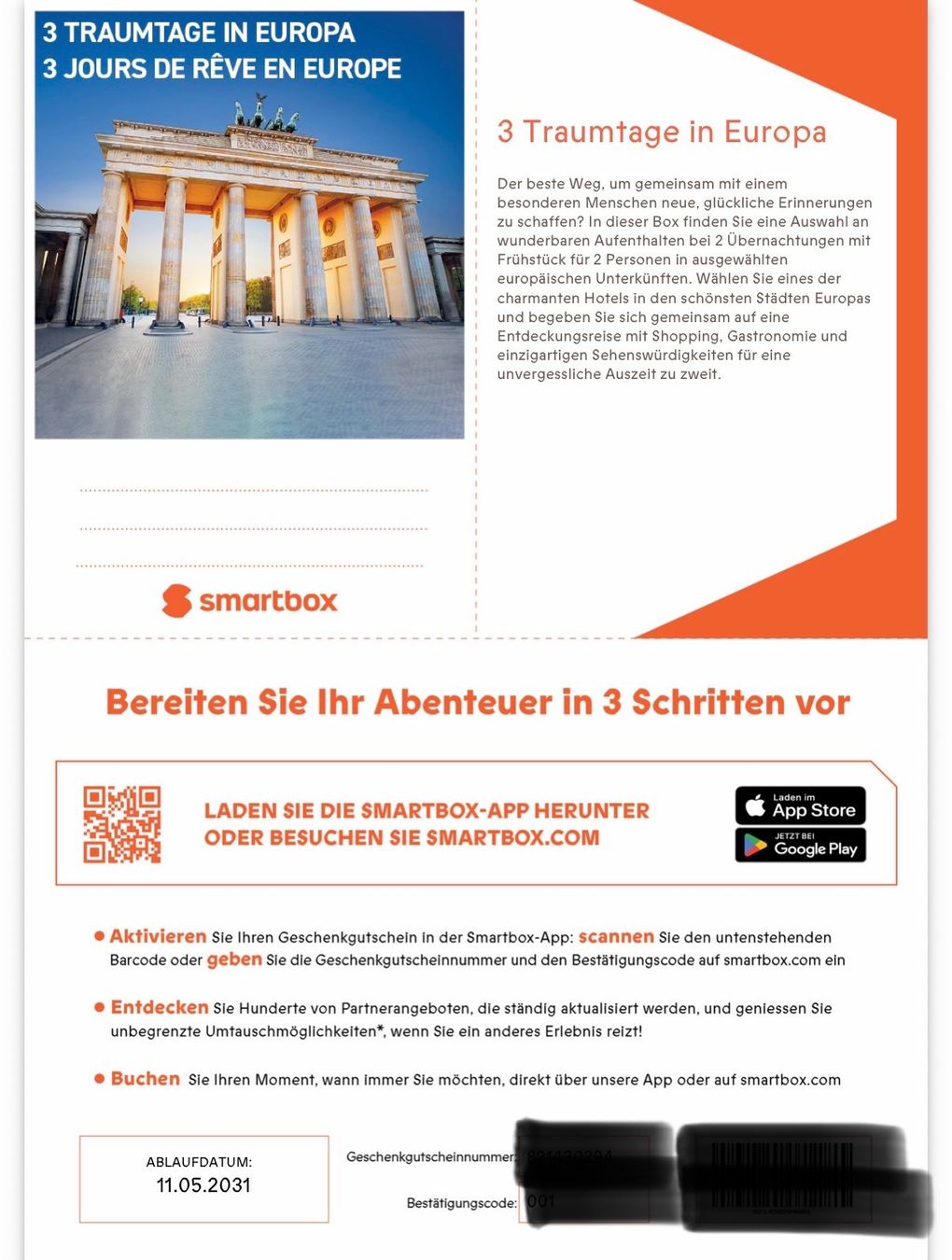Smartbox Buoni: Smart Box im Wert von 199 SFR – Usato da Nussbaumen AG venduto da normajeanbaker 1