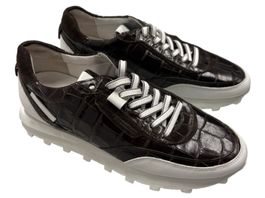 Kennel+Schmenger Sneaker braun Kroko-Optik Leder 38