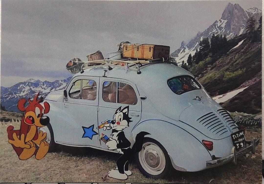 Cartes postales: RENAULT 4CV   "PIF" – Neuf (Voir description) à Delémont par Domdom1
