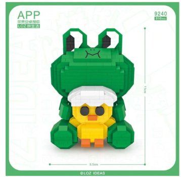 Nanoblock Kit di costruzioni: 9240 Loz - Frosch – Nuovo e nell'imballaggio originale da Hochdorf venduto da ruest-online