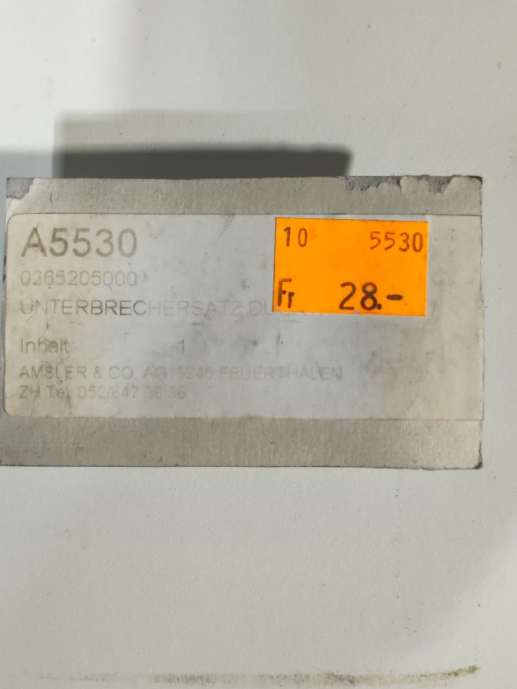 Sachs Mofa-Ersatzteile: Unterbrechen Sachs 503AB / ABL, 535 – Neu und originalverpackt aus Neuendorf von Dertovo 1