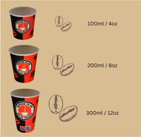 1000 Kaffeebecher 80mm - Einweg Kaffeetassen aus Pappe