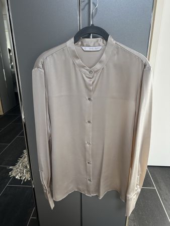 Mango Bluse, beige Satinoptik Grösse XL guter Zustand