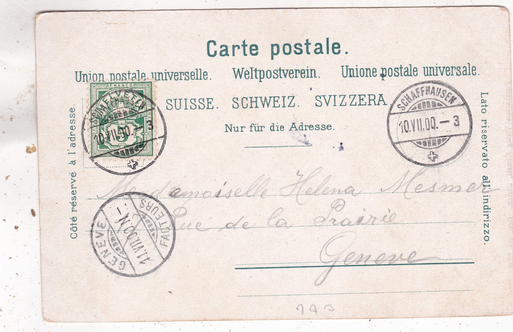 Cartes postales: Rheinfall bei Beleuchtung 1900 – D'occasion à Herisau par Lisegrat2008 1