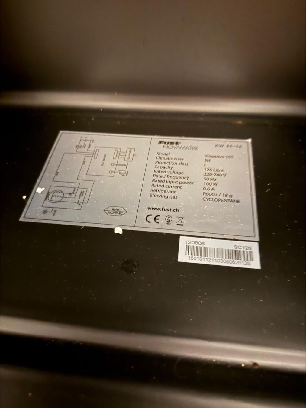 Kühlschrank: Weinkühlschrank – Gebraucht aus Zürich von Joao-Neves 8