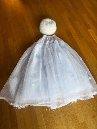 Kostüm Eisprinzessin Elsa Rock 36 Mütze