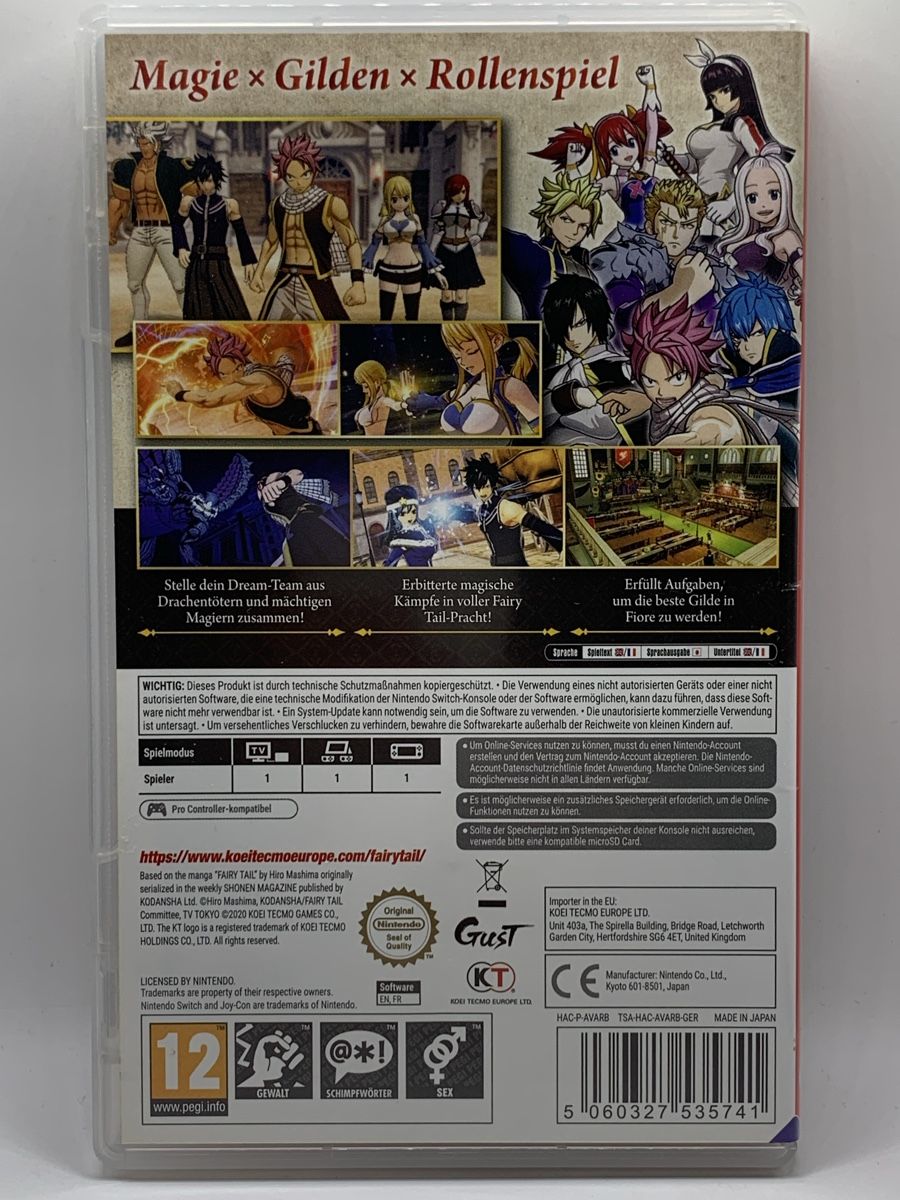 Nintendo Giochi: Fairy Tail - Nintendo Switch  – Usato da Ostermundigen venduto da RG-Collector 1