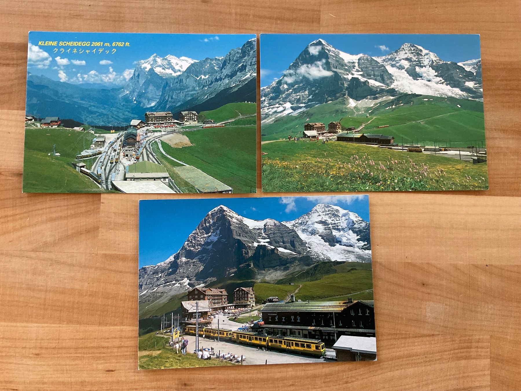 Cartoline postali: 3 AK von kleine Scheidegg – Usato da Rümlang venduto da Kartenpost1