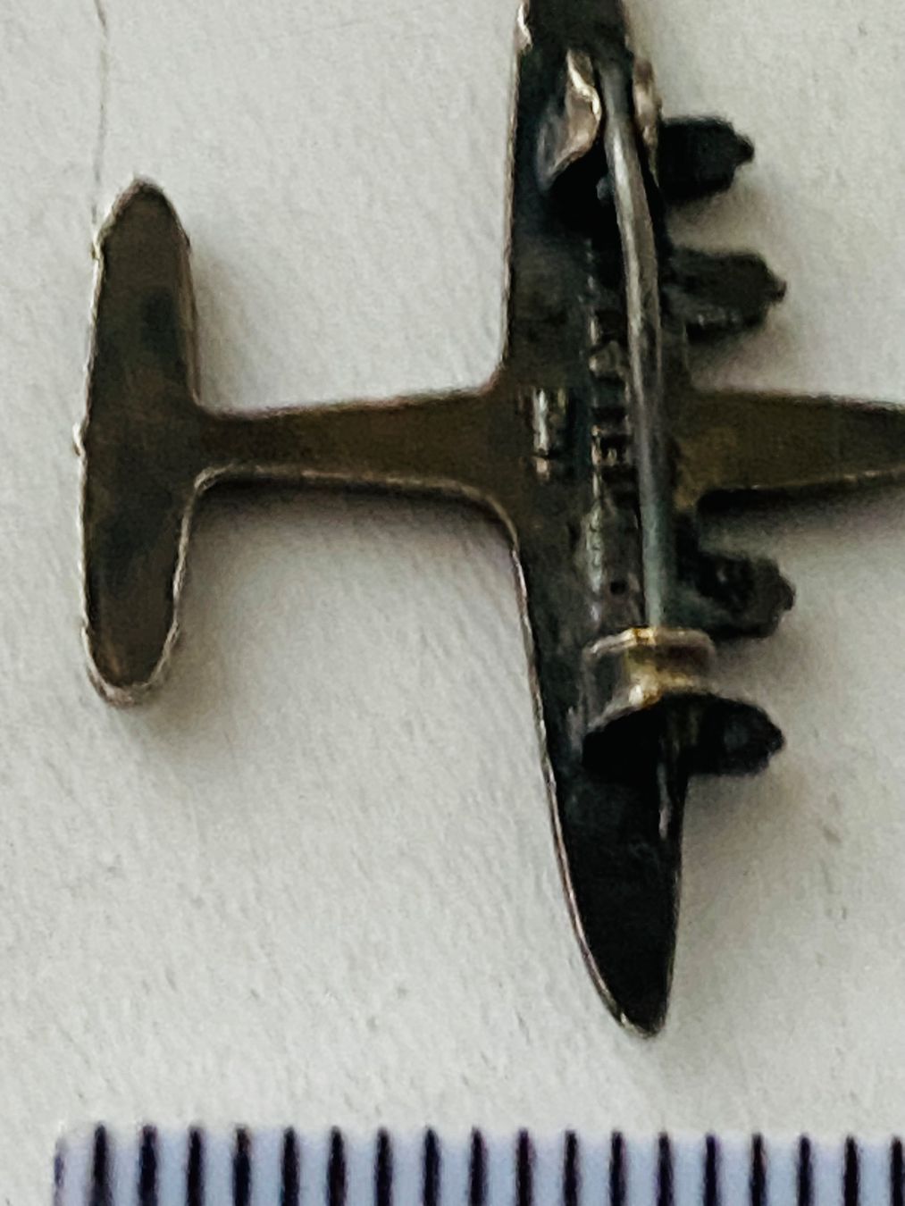 Broschen & Nadeln: uralt Flugzeug Anstecker LOCKHEED TWA Constellation um 1945 – Gebraucht aus Müswangen von buyin 3
